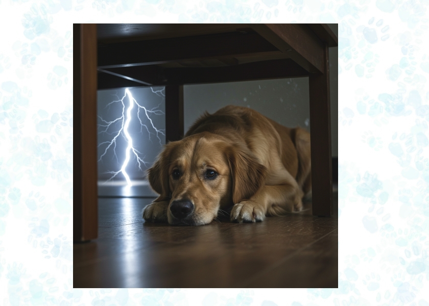 Dog Afraid of Thunder 2