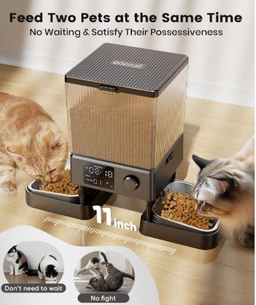 automatic feeder for 2 pets