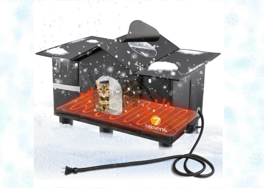 Heated Cat House heated outdoor cat house