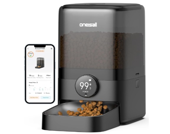 oneisall rechargeable 5L automatic pet feeder