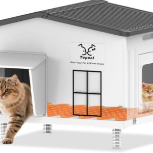 heated outdoor cat house